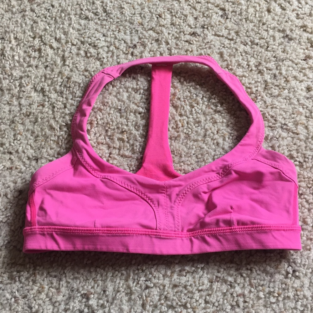 Super cute pink LULULEMON sports bra